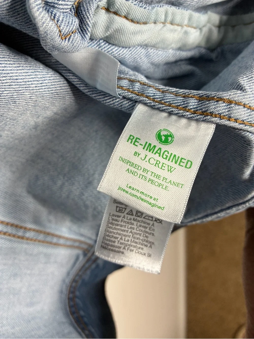 J. Crew Light Blue Denim Jacket with Branded Label